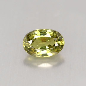 Granato demantoide naturale verde da 0,68 ct, taglio ovale, VVS-VS
