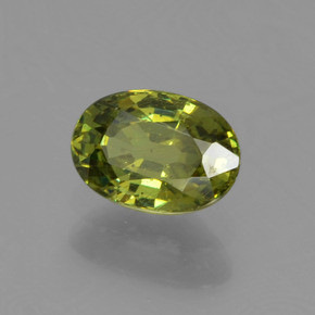 Granato demantoide naturale verde da 0,67 ct, taglio ovale, VS-SI
