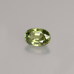 Granato demantoide naturale verde da 0,68 ct, taglio ovale, VS-SI