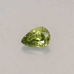 Granato demantoide naturale verde da 0,50 ct, taglio ovale, VS