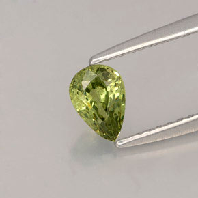 Granato demantoide naturale verde da 0,50 ct, taglio ovale, VS