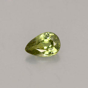 Granato demantoide naturale verde da 0,49 ct, taglio a pera, VS