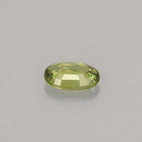 Granato demantoide naturale verde da 0,45 ct, taglio ovale, VVS-VS