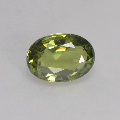 Granato demantoide naturale verde da 0,64 ct, taglio ovale, VS