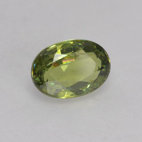 Granato demantoide naturale verde da 0,64 ct, taglio ovale, VS