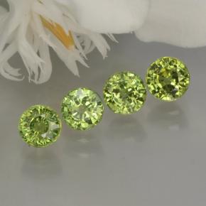 Granato demantoide naturale verde da 1,95 ct, taglio rotondo, VS