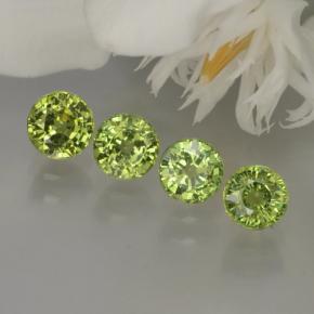 Granato demantoide naturale verde da 1,95 ct, taglio rotondo, VS