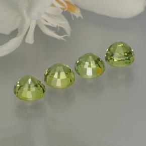 Granato demantoide naturale verde da 1,95 ct, taglio rotondo, VS