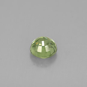 Granato demantoide naturale verde da 0,60 ct, taglio rotondo, VS