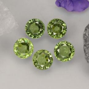 Granato demantoide naturale verde da 2,21 ct, taglio rotondo, VVS-VS