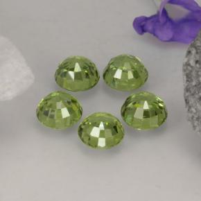 Granato demantoide naturale verde da 2,21 ct, taglio rotondo, VVS-VS