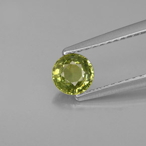 Granato demantoide naturale verde da 0,61 ct, taglio rotondo, VVS-VS