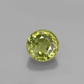 Granato demantoide naturale verde da 0,64 ct, taglio rotondo, VS