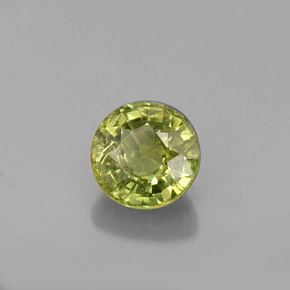 Granato demantoide naturale verde da 0,64 ct, taglio rotondo, VS