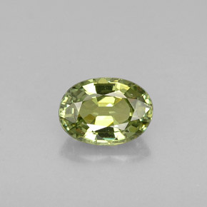Granato demantoide naturale verde da 0,62 ct, taglio ovale, VS