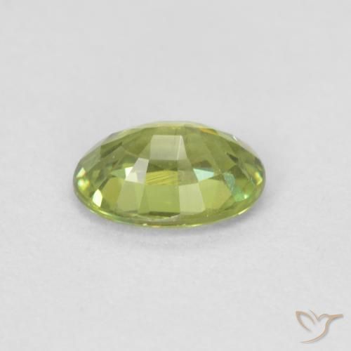 Granato demantoide Verde oliva naturale da 0.59 ct, Ovale, VS-SI