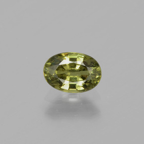 Granato demantoide naturale verde da 0,65 ct, taglio ovale, VS
