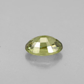 Granato demantoide naturale verde da 0,63 ct, taglio ovale, VVS-VS