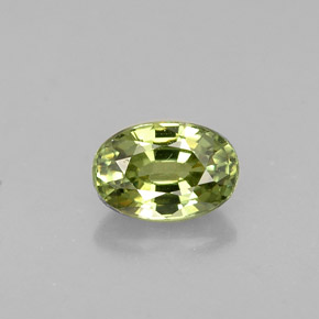 Granato demantoide naturale verde da 0,67 ct, taglio ovale, VVS-VS