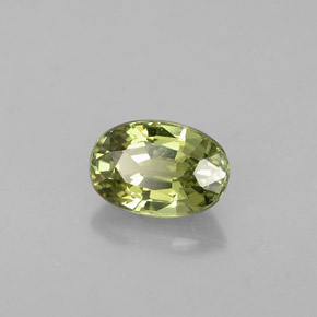 Granato demantoide naturale verde da 0,67 ct, taglio ovale, VVS-VS