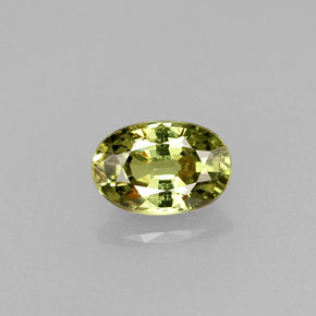 Granato demantoide naturale verde da 0,68 ct, taglio ovale, VS