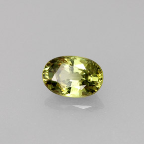 Granato demantoide naturale verde da 0,68 ct, taglio ovale, VS