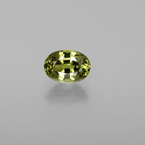 Granato demantoide naturale verde da 0,72 ct, taglio ovale, VVS-VS