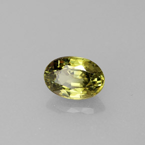 Granato demantoide naturale verde da 0,65 ct, taglio ovale, VVS-VS