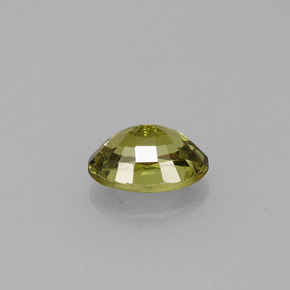 Granato demantoide naturale verde da 0,65 ct, taglio ovale, VVS-VS