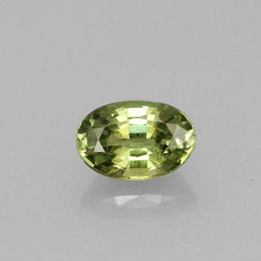Granato demantoide naturale verde da 0,71 ct, taglio ovale, VVS-VS