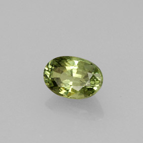 Granato demantoide naturale verde da 0,71 ct, taglio ovale, VVS-VS