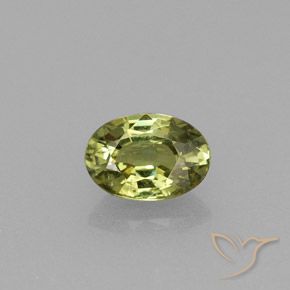 Granato demantoide naturale verde da 0,61 ct, taglio ovale, VVS-VS