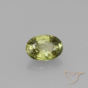 Granato demantoide naturale verde da 0,61 ct, taglio ovale, VVS-VS