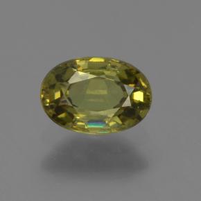 Granato demantoide naturale verde da 0,63 ct, taglio ovale, VS