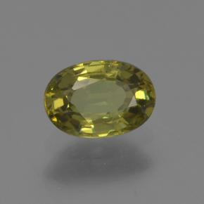 Granato demantoide naturale verde da 0,63 ct, taglio ovale, VS