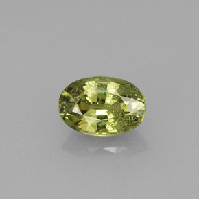 Granato demantoide naturale verde da 0,58 ct, taglio ovale, VS