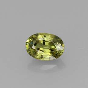 Granato demantoide naturale verde da 0,67 ct, taglio ovale, VVS-VS