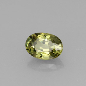 Granato demantoide naturale verde da 0,67 ct, taglio ovale, VVS-VS