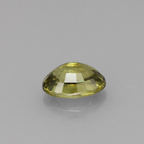 Granato demantoide naturale verde da 0,70 ct, taglio ovale, VVS-VS