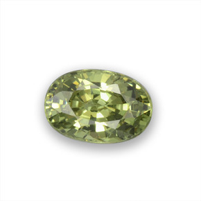 Granato demantoide naturale verde da 0,64 ct, taglio ovale, VVS-VS