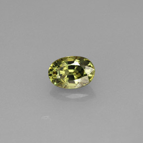 Granato demantoide naturale verde da 0,66 ct, taglio ovale, VVS-VS
