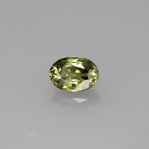 Granato demantoide naturale verde da 0,74 ct, taglio ovale, VVS-VS