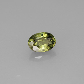 Granato demantoide naturale verde da 0,74 ct, taglio ovale, VVS-VS