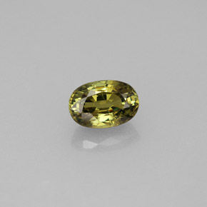 Granato demantoide naturale giallo da 0,77 ct, taglio ovale, VVS-VS