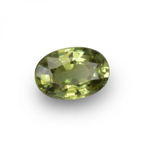 Granato demantoide naturale verde da 0,65 ct, taglio ovale, VVS-VS