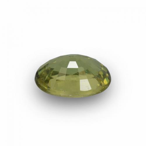 Granato demantoide naturale verde da 0,65 ct, taglio ovale, VVS-VS