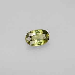 Granato demantoide naturale verde da 0,59 ct, taglio ovale, VVS-VS