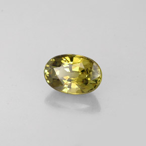 Granato demantoide naturale verde da 0,75 ct, taglio ovale, VVS-VS