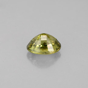Granato demantoide naturale verde da 0,75 ct, taglio ovale, VVS-VS
