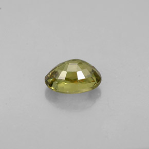 Granato demantoide naturale verde da 0,71 ct, taglio ovale, VS